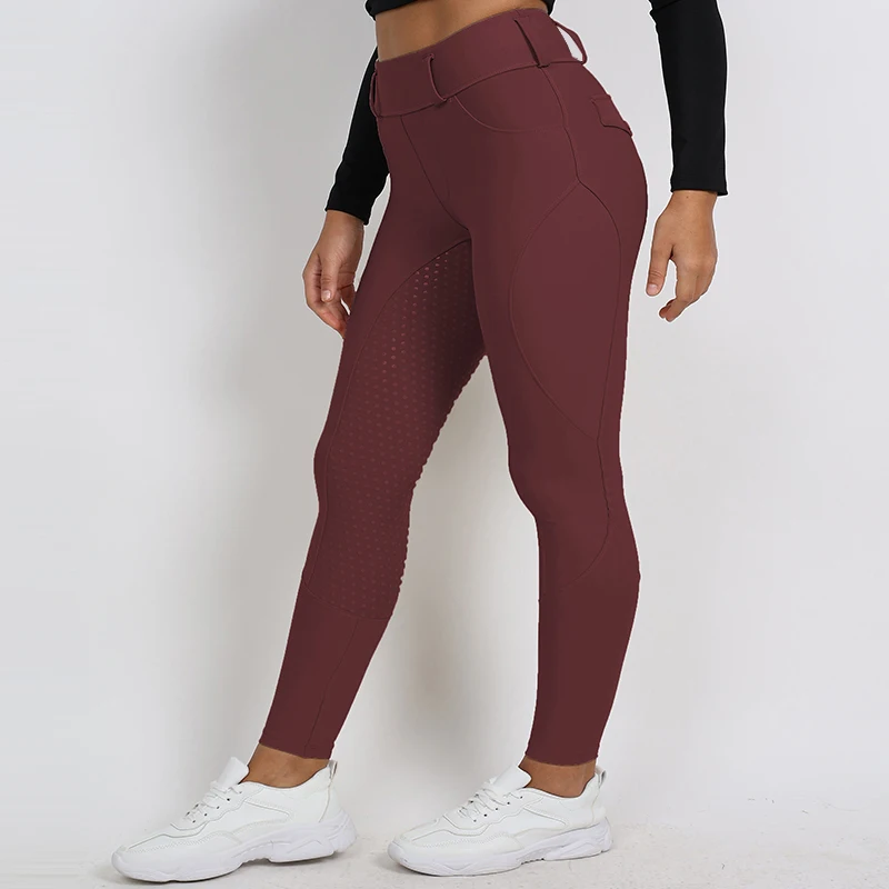 Красные профессиональные бриджи для верховой езды на 4 сезона быстросохнущие джодпоры оптовая продажа женские брюки одежда