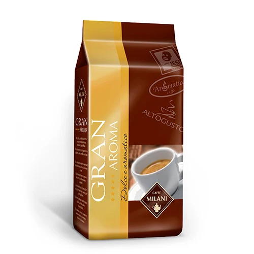
Made in Italy 1kg Coffee beans blend with a sweet, delicate taste and a smooth, velvety cream For Espersso Machine- Gran Aroma 