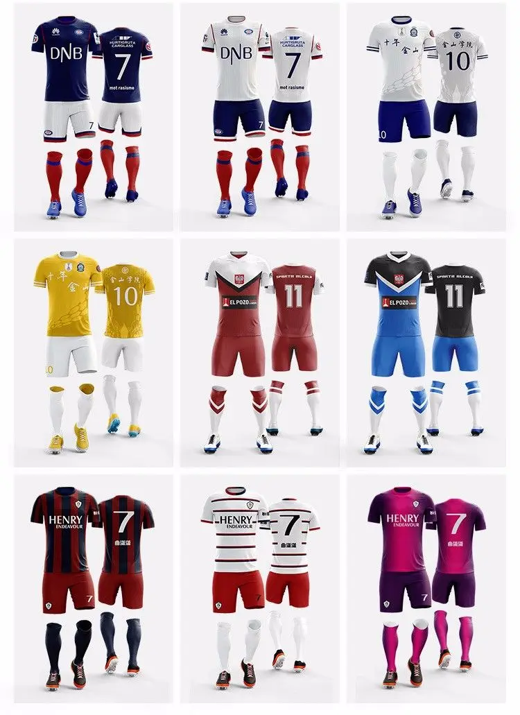 
Custom Wholesale Jersey Soccer Uniform for Men Jersey Football Club 