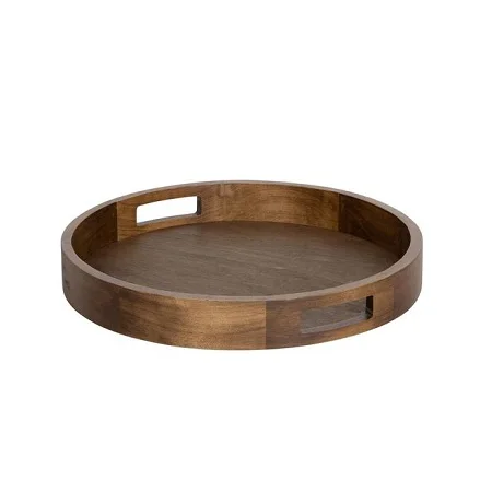  Деревянный сервировочный поднос с дизайном листьев от производителя для домашнего искусства