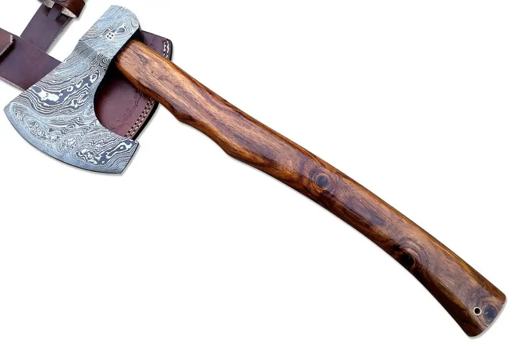 Новый кованый вручную топор из дамасской стали викингов медведистый деревянная ручка 14 дюймов