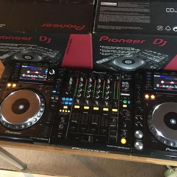 Brand New Latest Sales on Pioneer DJ Set 2x CDJ 2000 nexus2 nxs2 Nexus 2 1x DJM 2000 Nexus Full SET