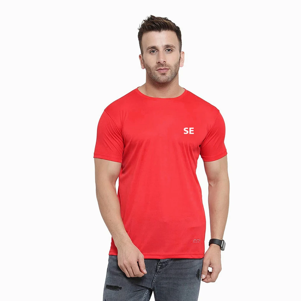 Wholesale High Quality Short Sleeve Summer T Shirt For Men Printing Mans T shirts Slimfit Mens Black T shirt