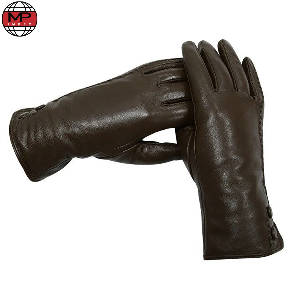 SHEEP LEATHER FASHION BLACK SOFT for Men Gloves