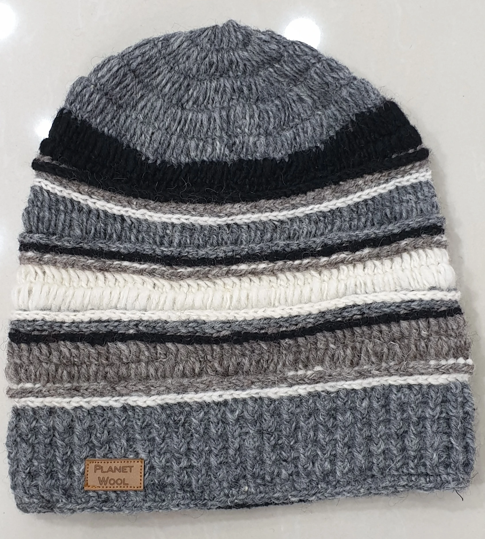 High Quality For SALE 100% wool Beanie  Long Hat Made in Nepal Beanie Hats Knitted Winter Beanie Hats