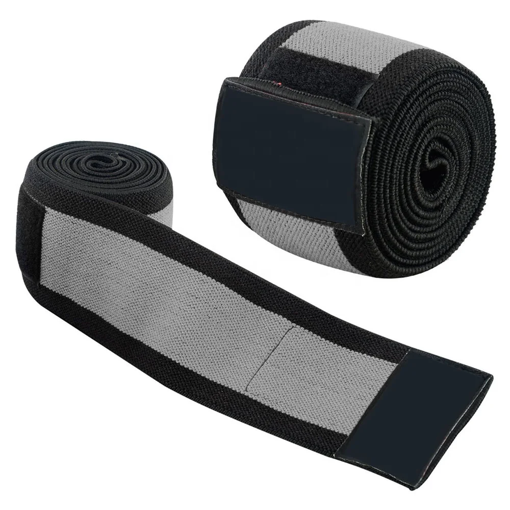 Cotton Knee Wraps for Sport Squatting Strap Bands for Cross-Fit Training Powerlifting Deadlift Wraps Weightlifting Knee Support