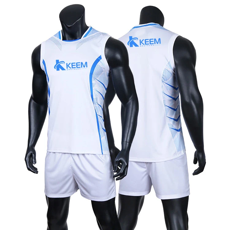 Custom cheap sports volleyball uniforms New design beach volleyball jersey uniform  beach sleeveless volleyball jersey for men