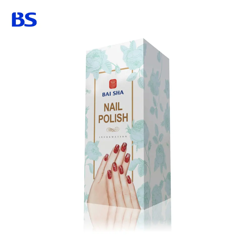Customized High Quality Bottles Private Label Colors false nail 10ml bottle paper box nail polish packing box