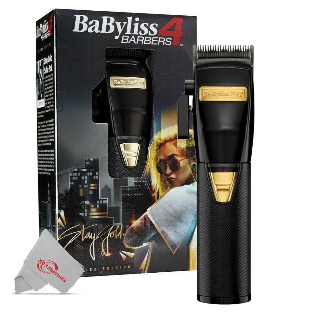 
 Подлинная Беспроводная Машинка для стрижки BaByliss PRO FX870BN Black & Gold BlackFX  