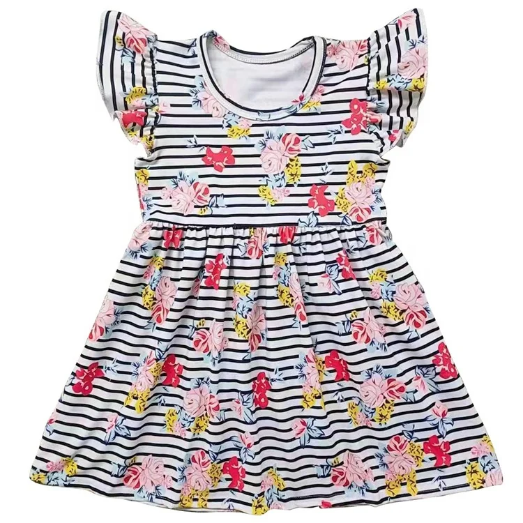 Baby Dress Girl Clothing Summer New Children Cotton Cartoon A-line Dress Kids Clothes Princess Tutu Dress 0-12 Years