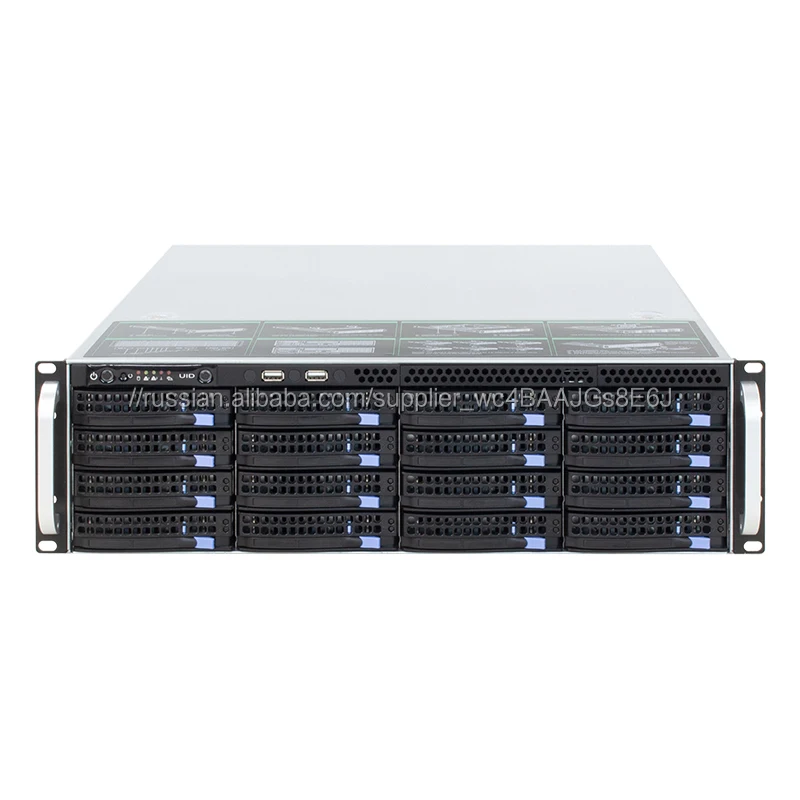 Лидер продаж 3u корпус сервер с блоком питания nas nvr
