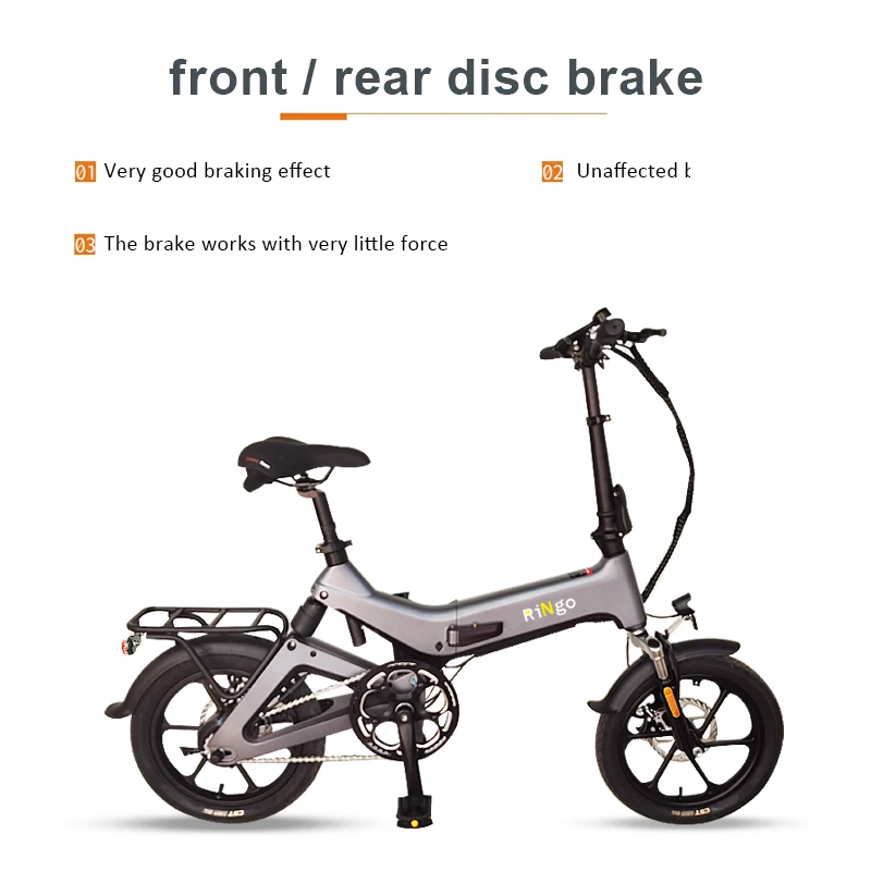 14 дюймов 16 складной E-PAS велосипед 36В 8.7Ah съемный аккумулятор ebikes для взрослых электрический датчик педали велосипеда