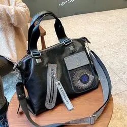 Fashion Shoulder Straps Crossbody Bag Grand Sac A Main Women Blue Evil Eye Hand Bags