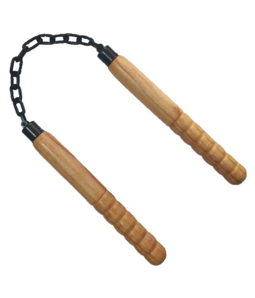 Деревянный защитный нунчаку для начинающих, боевые искусства, реквизит нунчаку для тренировок, прочный деревянный защитный тренировочный нунчаку