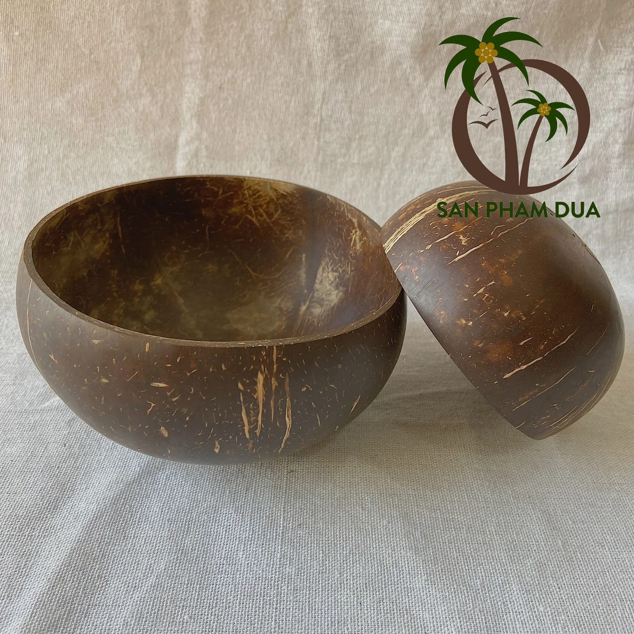 COCO-ECO BRAND  100% PURITY FROM VIETNAM NATURAL COCONUT BOWL EXQUISITE HANDMADE PRODUCTS HOUSEHOLD TABLEWARE CUTLERY