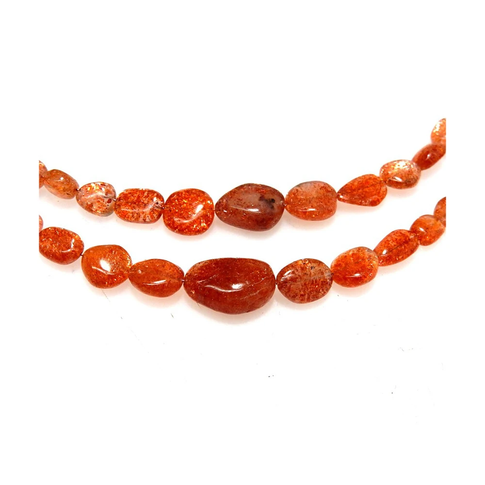 Orange Different Shapes Sunstone Nuggets Jewelry Making Natural Gems Beads Gemstone Size 5x6-8x11MM Approx. 22