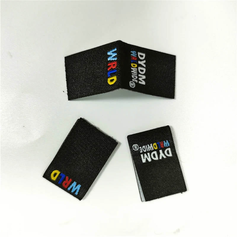 Majestic Style Model care label clothing labels of garment eco woven labels roll machine factory