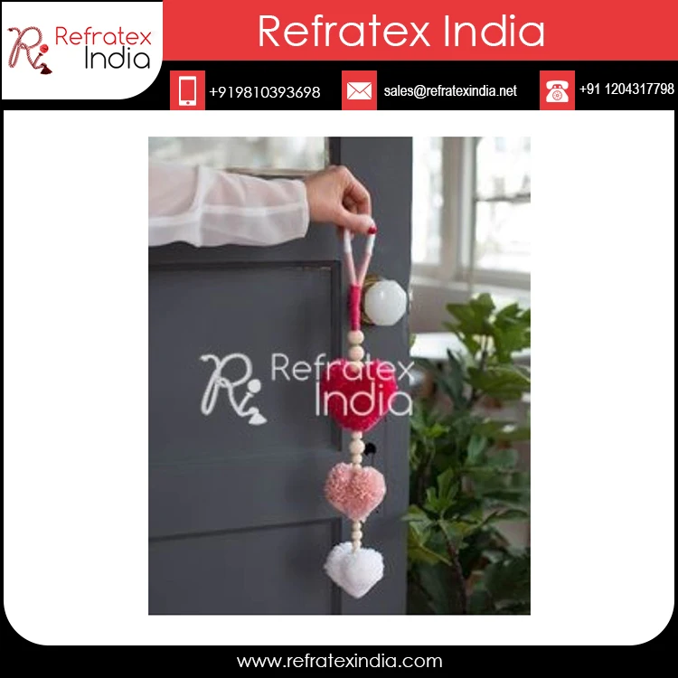 High Quality Pom Pom Tribal Key ring tassel for key ring Manufacture from India