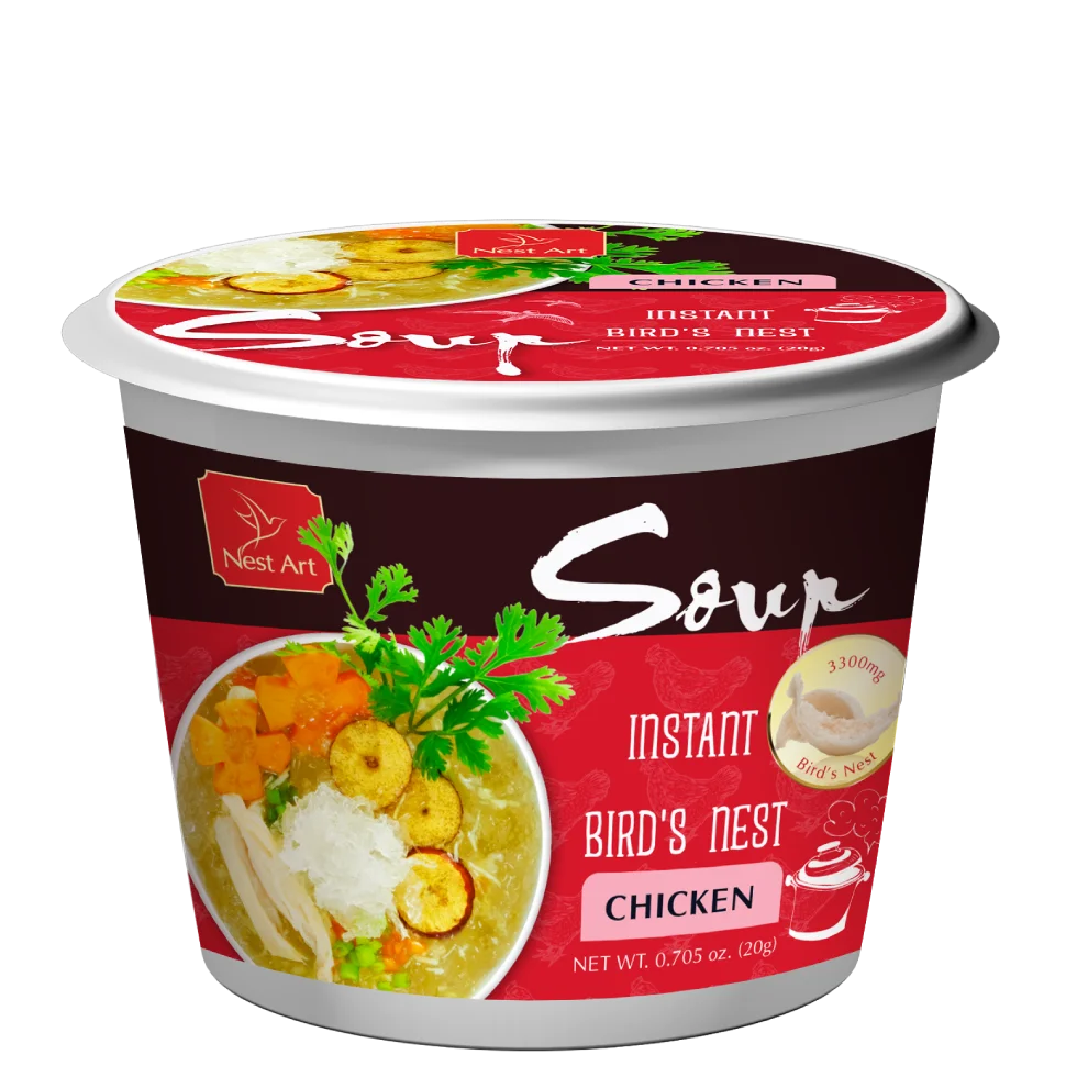 Hot Selling Vietnam Instant Bird Nest Soup Instant Noodle Premium Samon Vegetable Soup Healthy Food