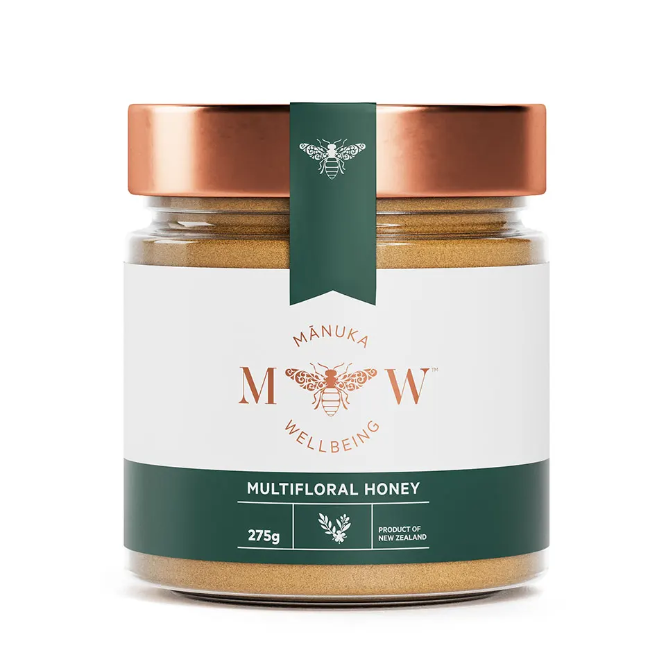 Manukawellbing Премиум 100% органический Новый Зеландский мед Mutifloral 275 грамм необработанный чистый саше для бутылок