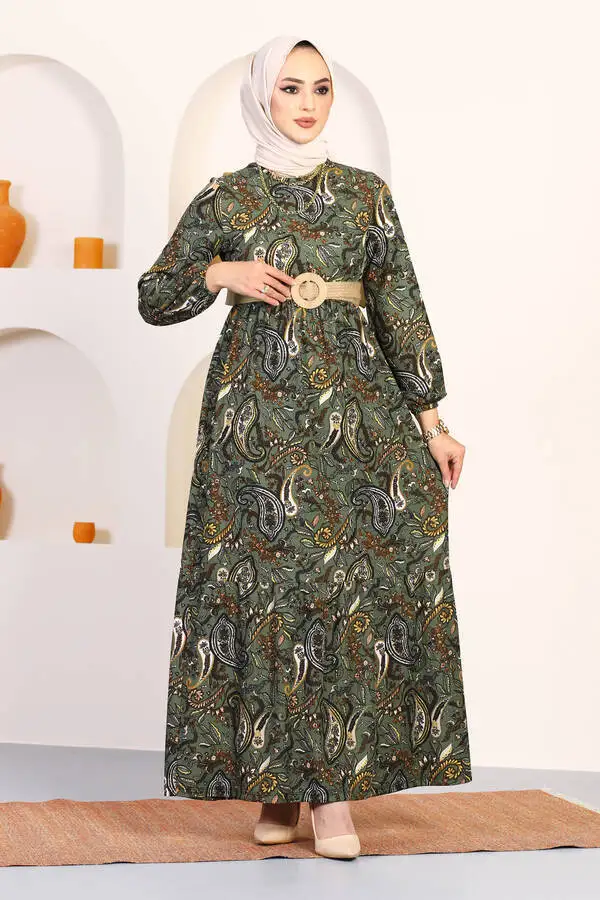 2022 новый сезон скромная модная абайская Туника хиджаб платье шаль в этническом стиле дизайн Исламская одежда турецком