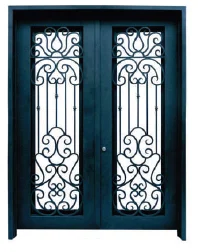 High Quality Wrought Iron Turkish Security Door - Forged Iron Component decorative door and window accessory welded part