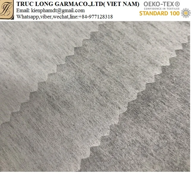 
Microdot nonwoven Double dot interlining adhesive fusing fabric China manufacturer 