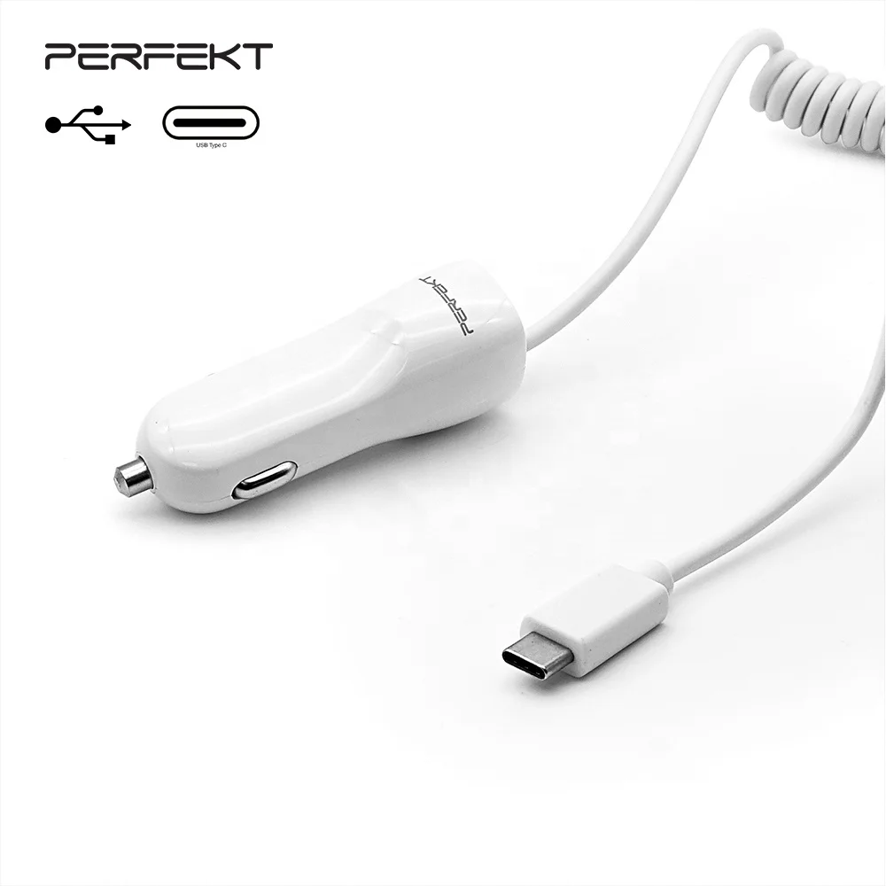 3.4A USB Car Charger with 1.5m