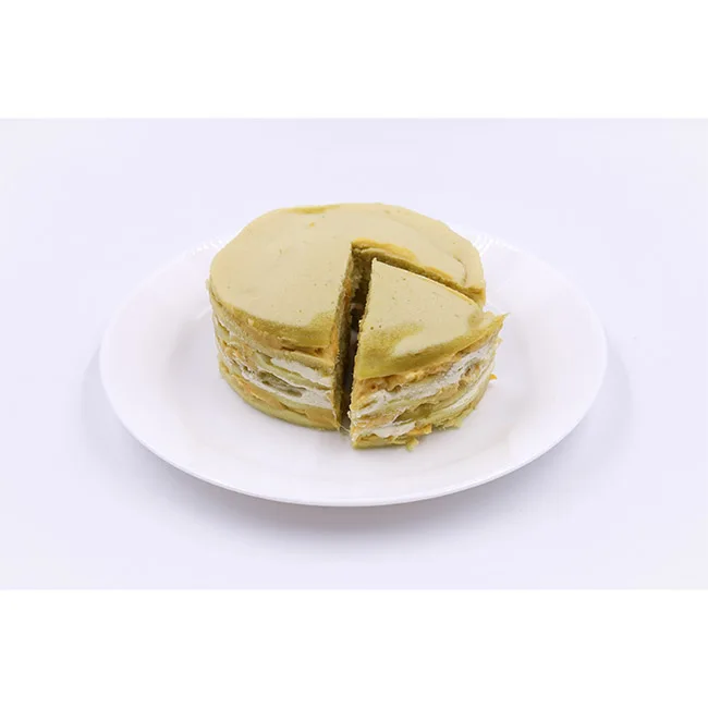 Wholesale Halal Musang King Durian Cake Soft Fluffy Texture Delicious Cake with Rich Durian Flavor Cream and Durian Puree