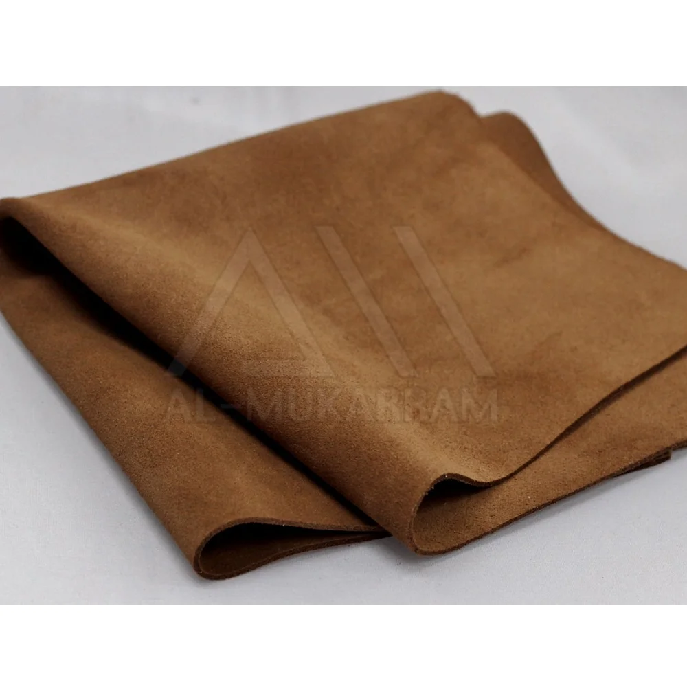  Натуральная бежевая замшевая кожа из нубука