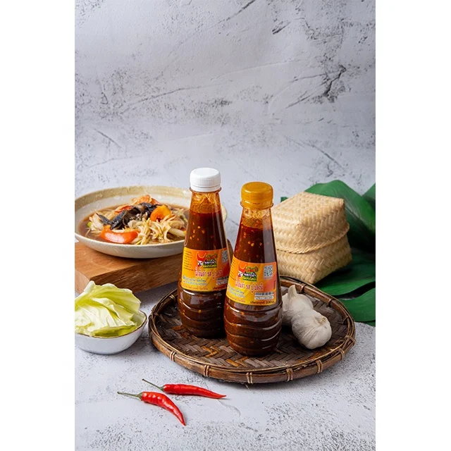 Thai Green Papaya Salad Spicy Sauce Som Tam Sause Som tam Poo Pla Ra PHE TA KHONE Seasoning Sauce from Thailand