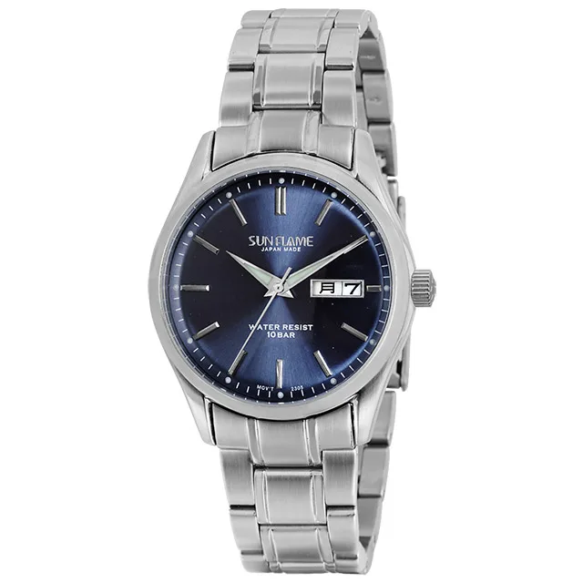 Японские кварцевые часы мужские водонепроницаемые