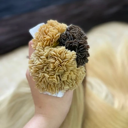 Keratin flat i u v tip microlinks hair extension europe hair best quality vietnam hair