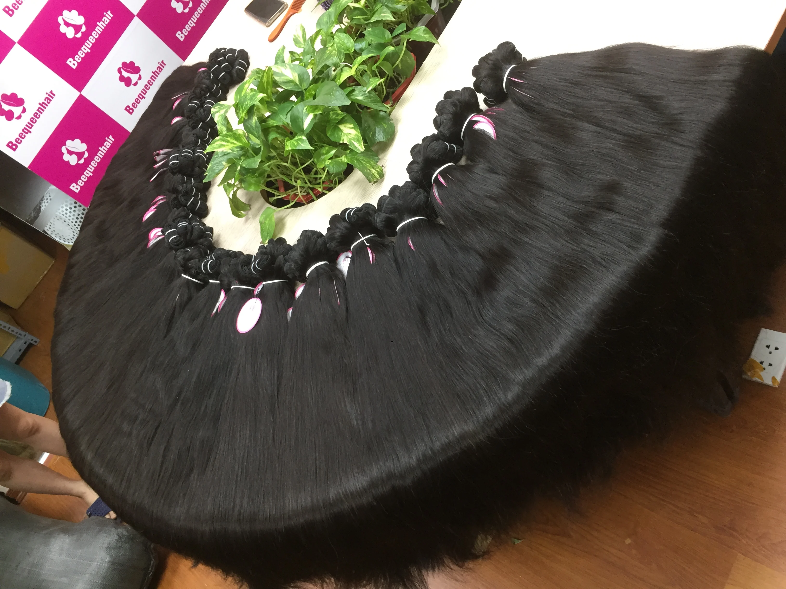 
Wholesale price virgin hair cuticle aligned hair double drawn raw vietnamese hair tangle free shedding free 