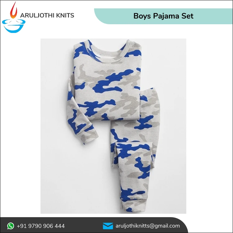OEM Brand 100% Cotton Boy kids New Design Night Wear Toddler sleepwear nightwear Long Sleeve Pyjama set Children Pajama Set