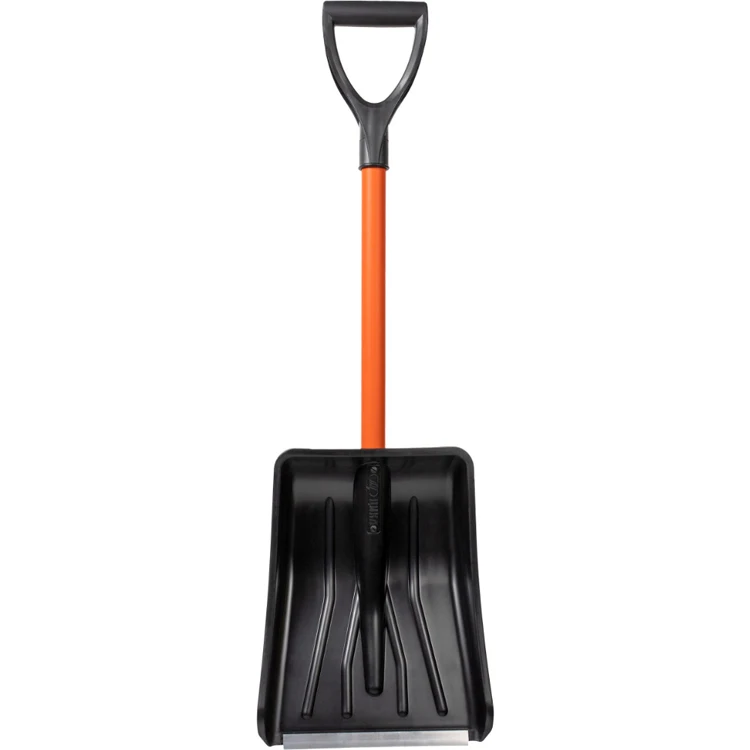 Great quality plastic snow shovel for car with aluminium blade, car snow shovel