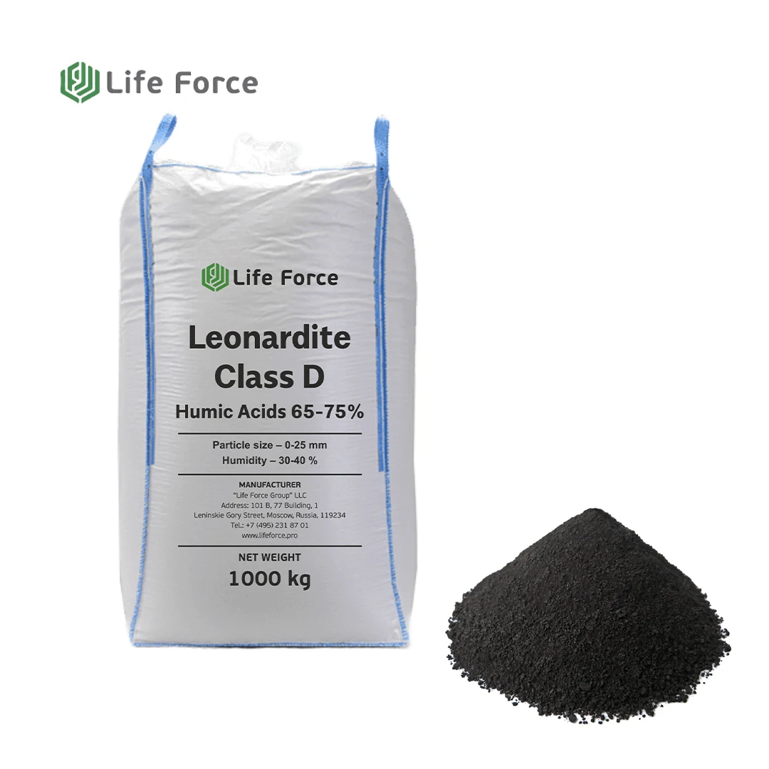 Agriculture Grade Organic Humic Acid Fertilizer Leonardite Class D Life Force SL 102/1000 Organic Humic Acid Powder