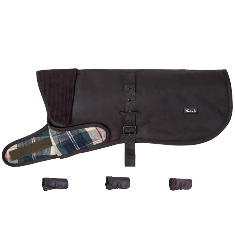 Wholesale Custom Large Luxury Designer Warm corduroy Pet Jackets Clothes Washable Wax Dog Coat