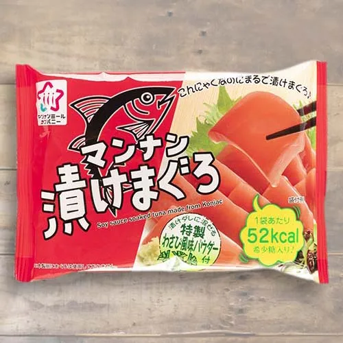 
Japanese manufacturer HAISKY FOODS Soy sause soaked Tuna Mannan konjac Low calorie Low sugar Delicious 