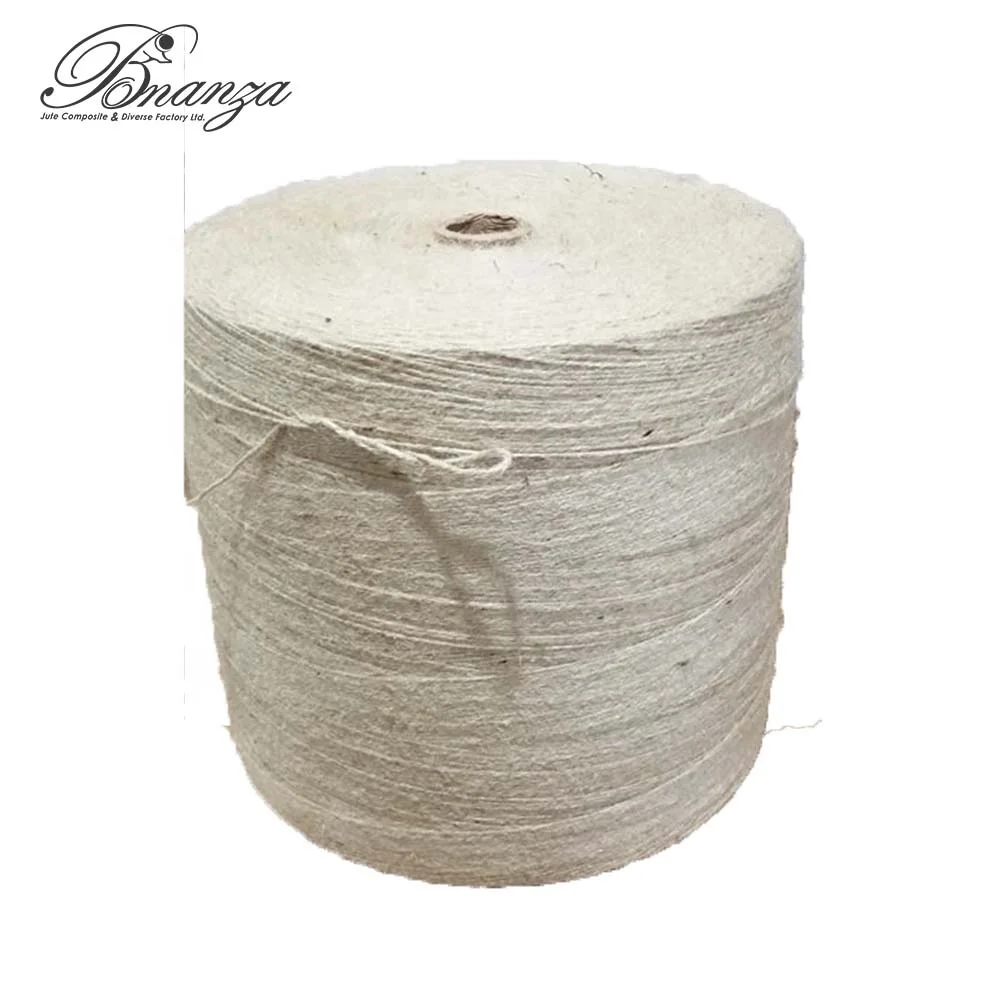 Mesta 100% Bright White Jute Yarn 9Lbs and 3Ply Product