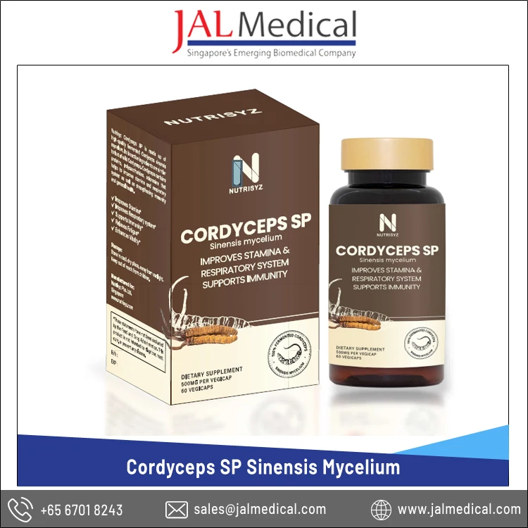 Reputed Singapore Supplier of 500mg Cordyceps SP Sinensis Mycelium Capsules at Good Price