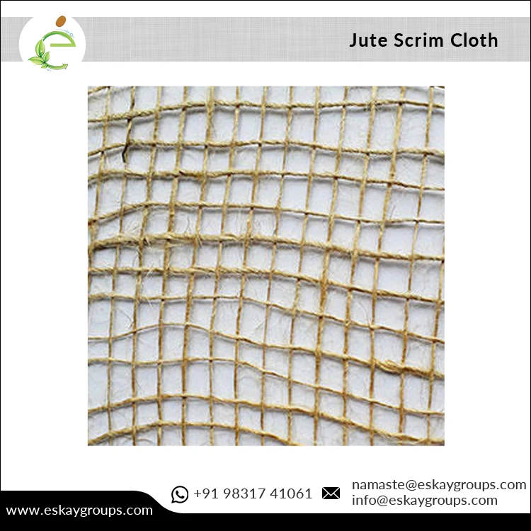 Various Sizes Available for High Quality Best Selling 100% Jute Hessian Scrim Cloth for USA and Australian Buyers