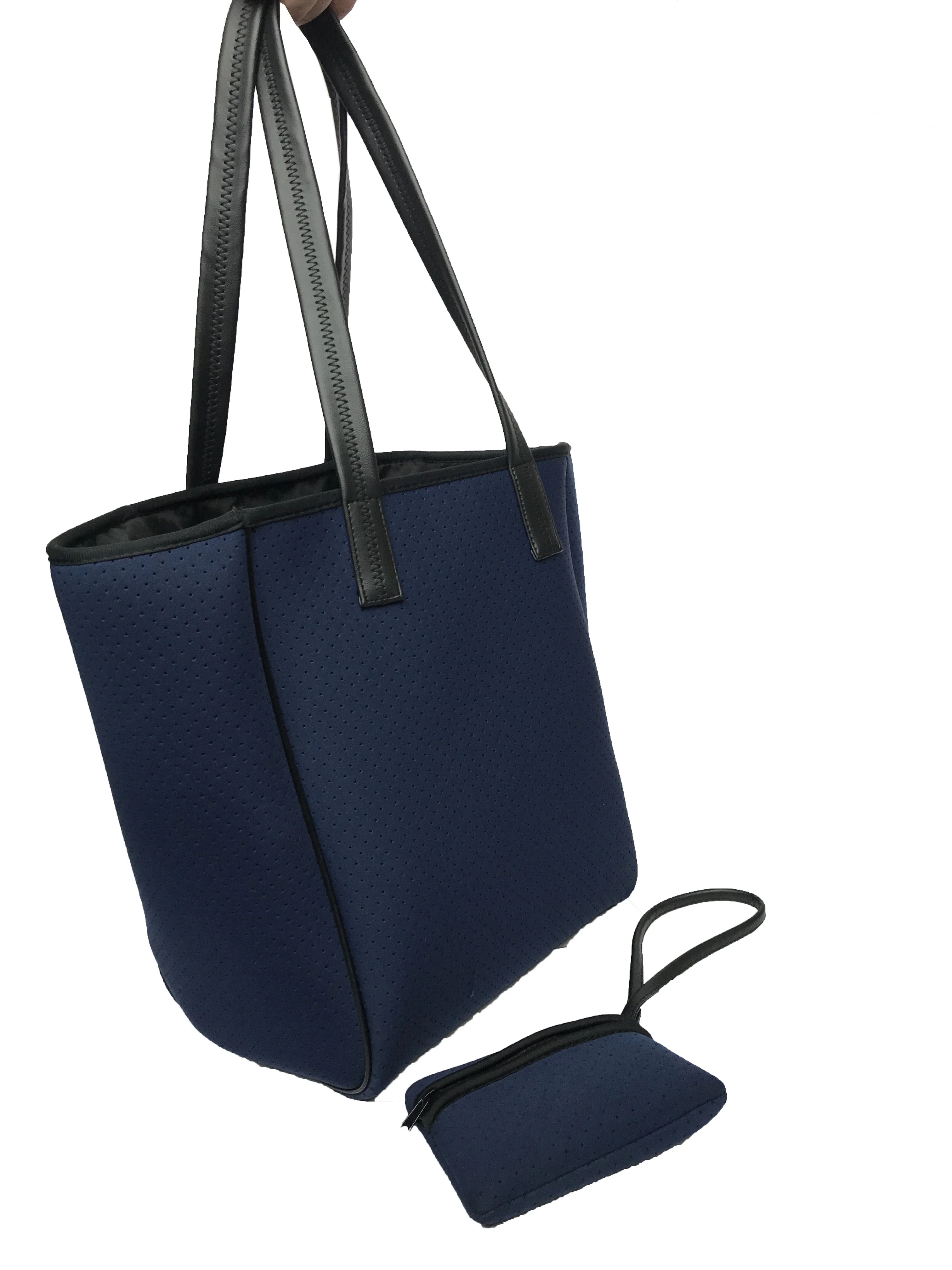 2022 New Custom Women Summer Neoprene Tote Beach Bag With Cotton Rope