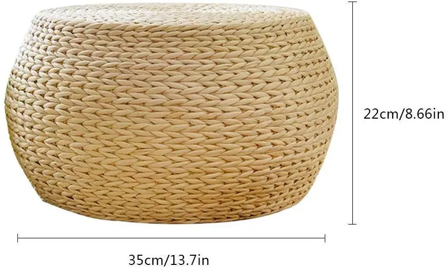 Best Product Seagrass Water Hyacinth Foot Stool Meditation Cushion Natural & Effective For Kitchen Decor