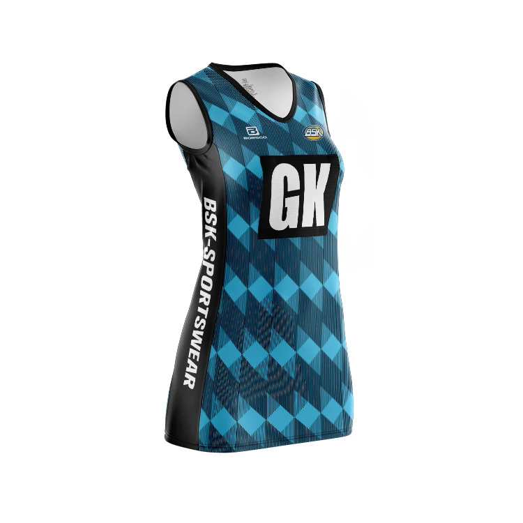 Ladies 100% polyester Netball dress on sale