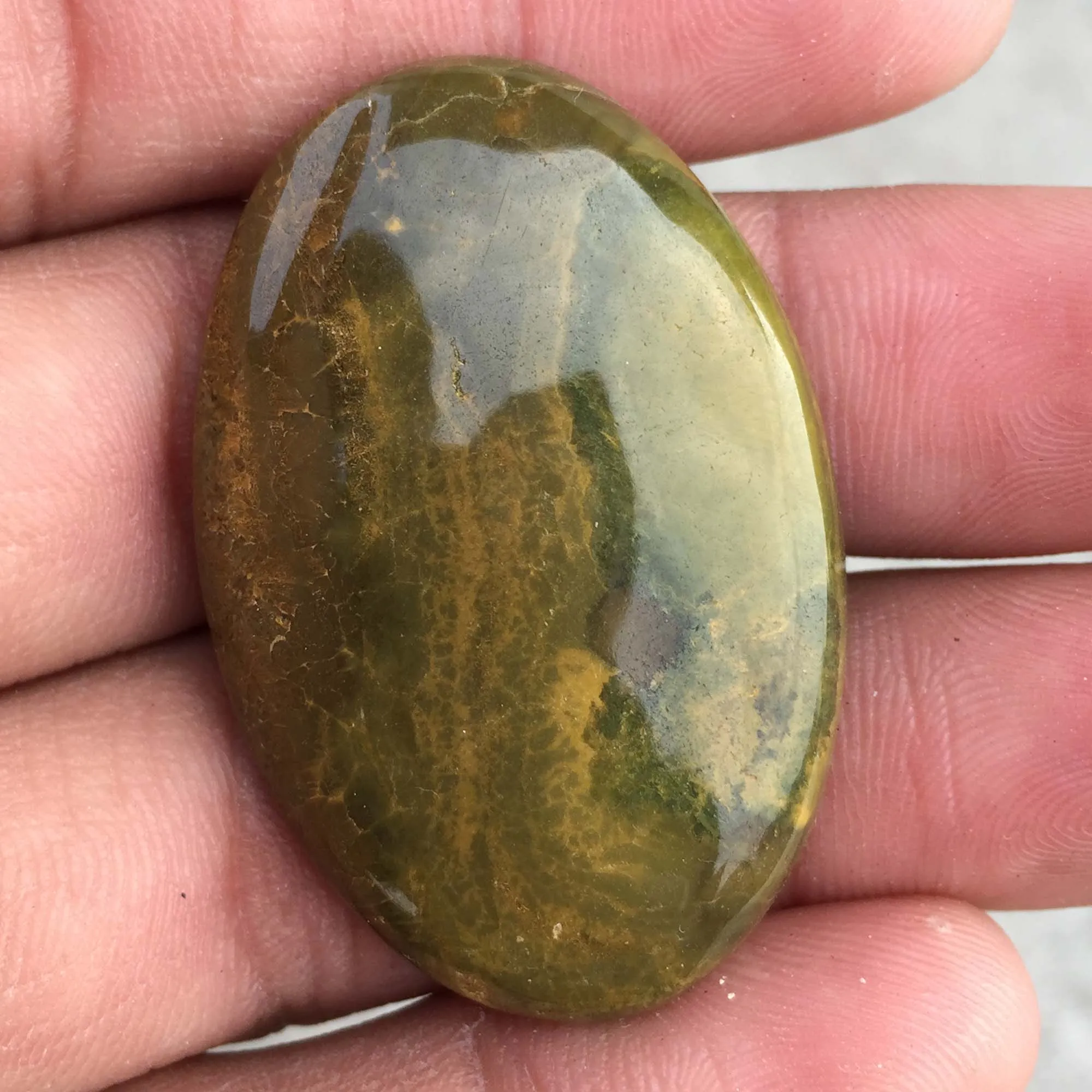  Овальная форма морская яшма драгоценный камень незакрепленный подарок на день рождения