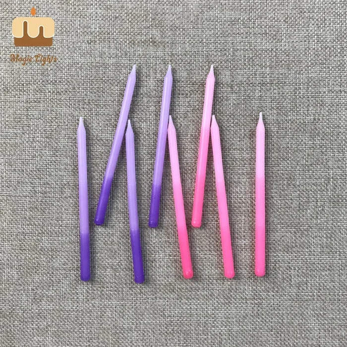 Декоративные свечи для дня рождения ручной работы