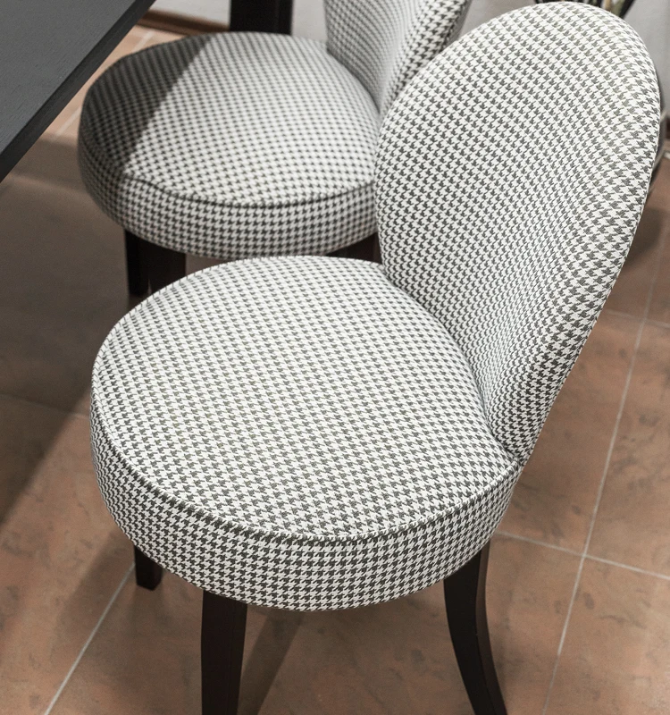 Wholesale accent dining chair modern black and white for kitchen restaurant hotel