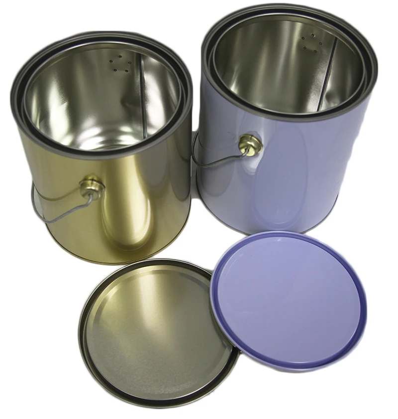 
 Круглый металлический краскопульт с крышкой, 1 галлон  