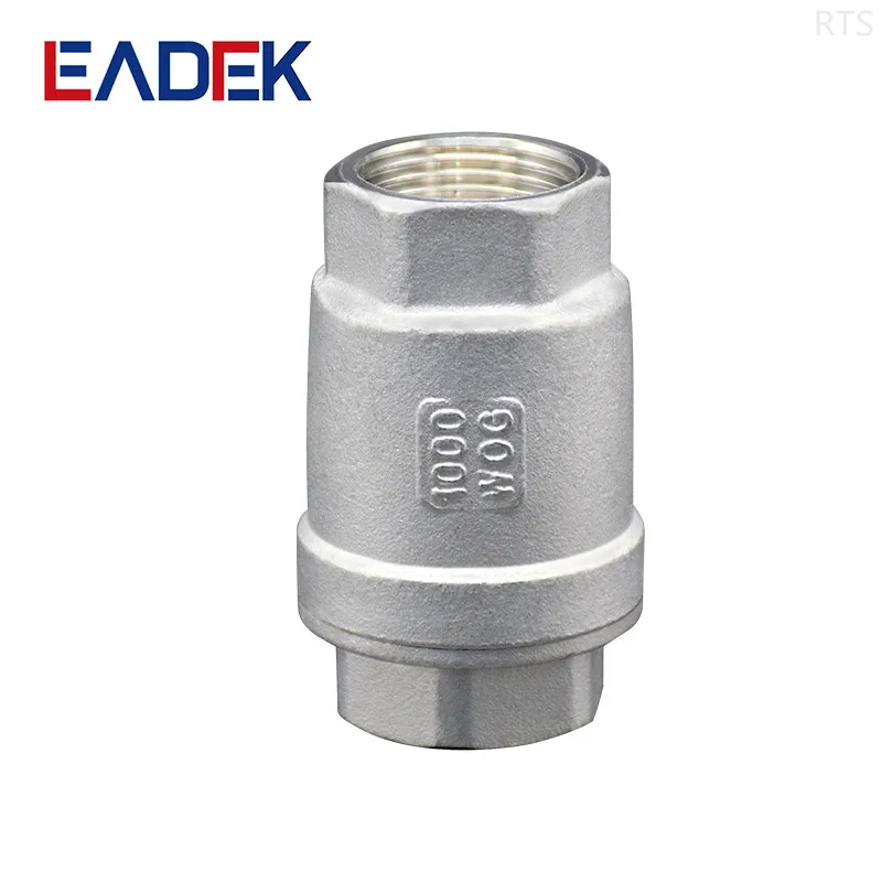 API 608 Soft Seat Metal Seat Vertical Check Valve Manual 304 304L 316 316L CF8 CF8M Female Thread Various Thread 2 PC Smooth OEM